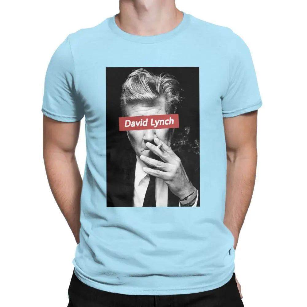 David Lynch Tshirt 80s Men's T Shirts Newest Twin Peaks Cotton Short Sleeve Tee Shirt Movie Tops Plus Size Birthday Gift T-Shirt