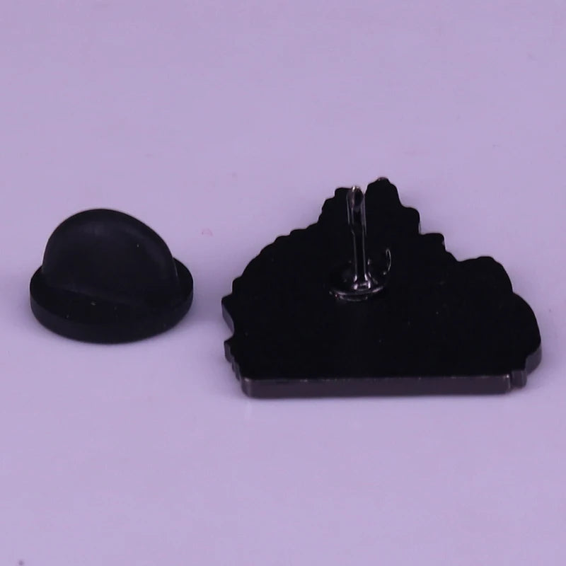 Twin Peaks Pin Damn Fine Double R Coffee Agent Cooper Diane Badge Shovel Black Lodge Owl Brooch David Lynch Movie Fans Addition
