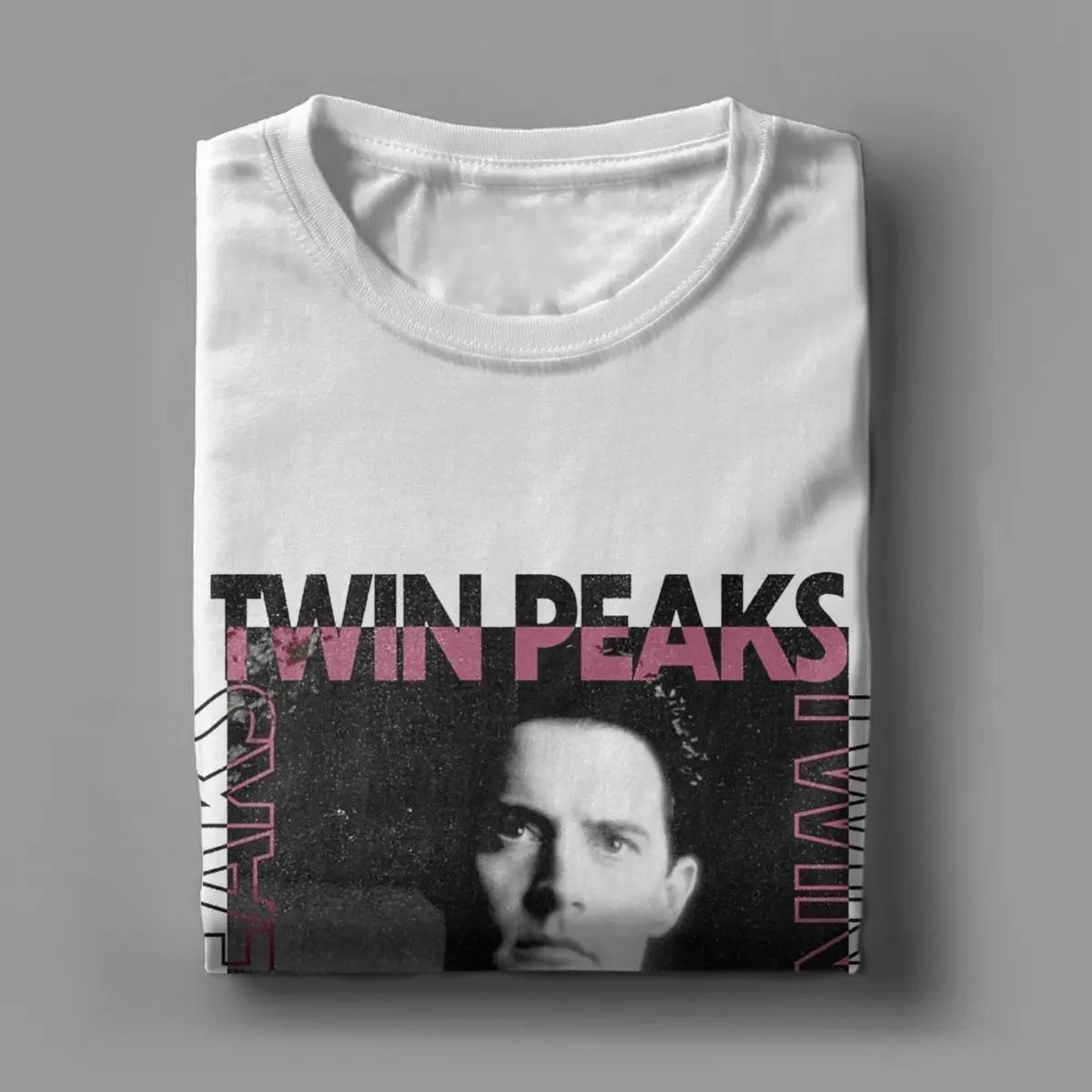 Men Women's Poster David Lynch TV Show T Shirt Twin Peaks 100% Cotton Clothes Short Sleeve Round Collar Tees Plus Size T-Shirt