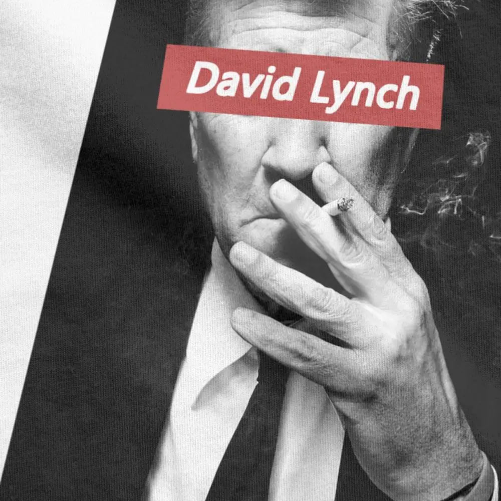 David Lynch Tshirt 80s Men's T Shirts Newest Twin Peaks Cotton Short Sleeve Tee Shirt Movie Tops Plus Size Birthday Gift T-Shirt