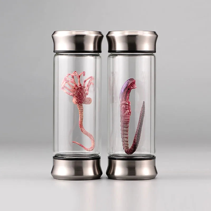 Alien Glass Jar Facehugger Chestburster