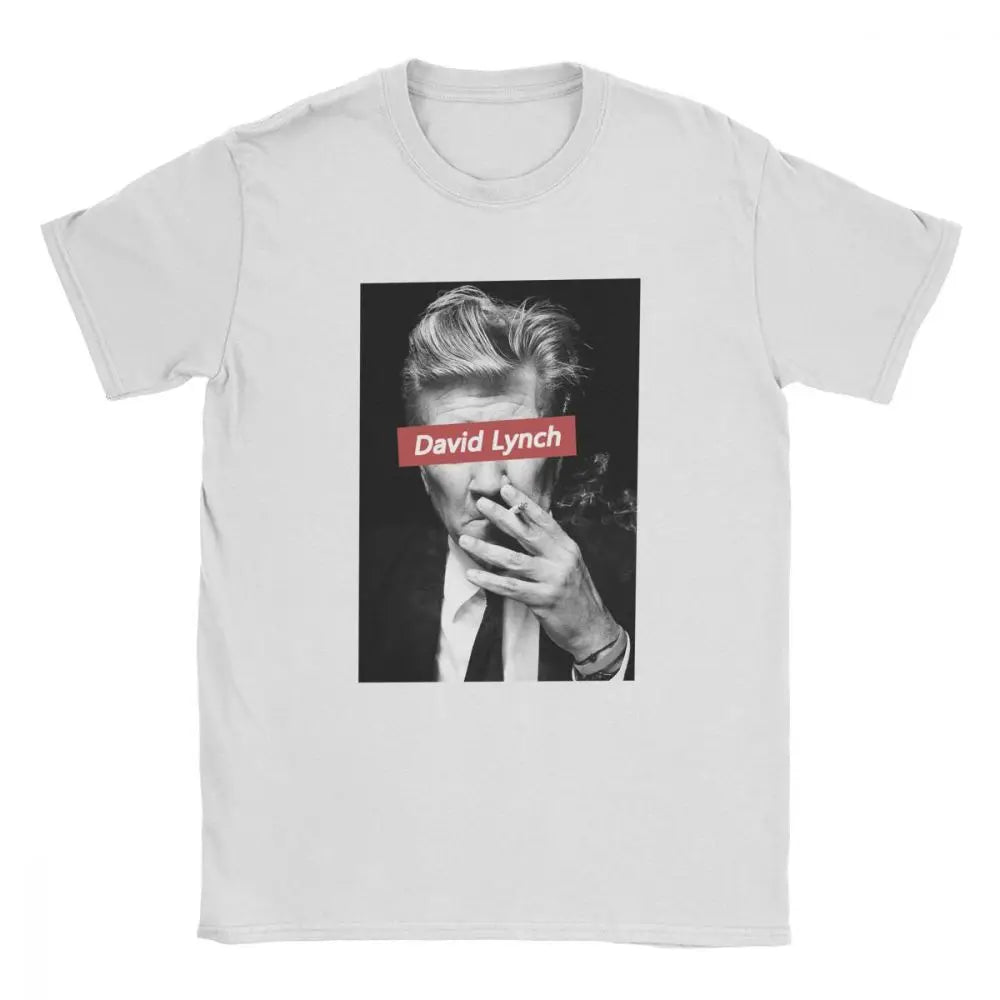 David Lynch Tshirt 80s Men's T Shirts Newest Twin Peaks Cotton Short Sleeve Tee Shirt Movie Tops Plus Size Birthday Gift T-Shirt
