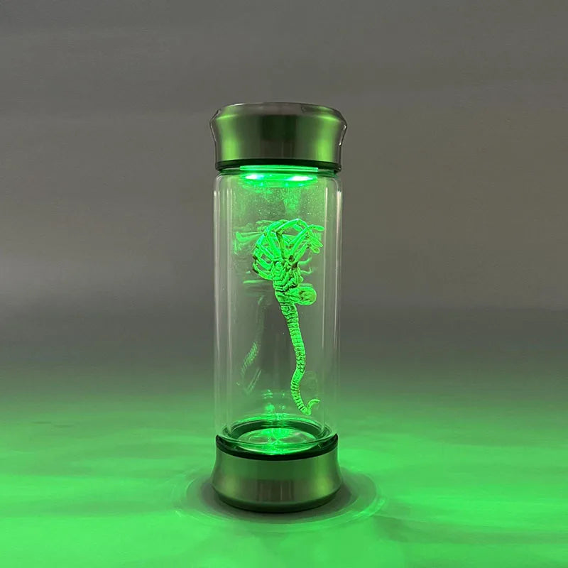 Alien Glass Jar Facehugger Chestburster