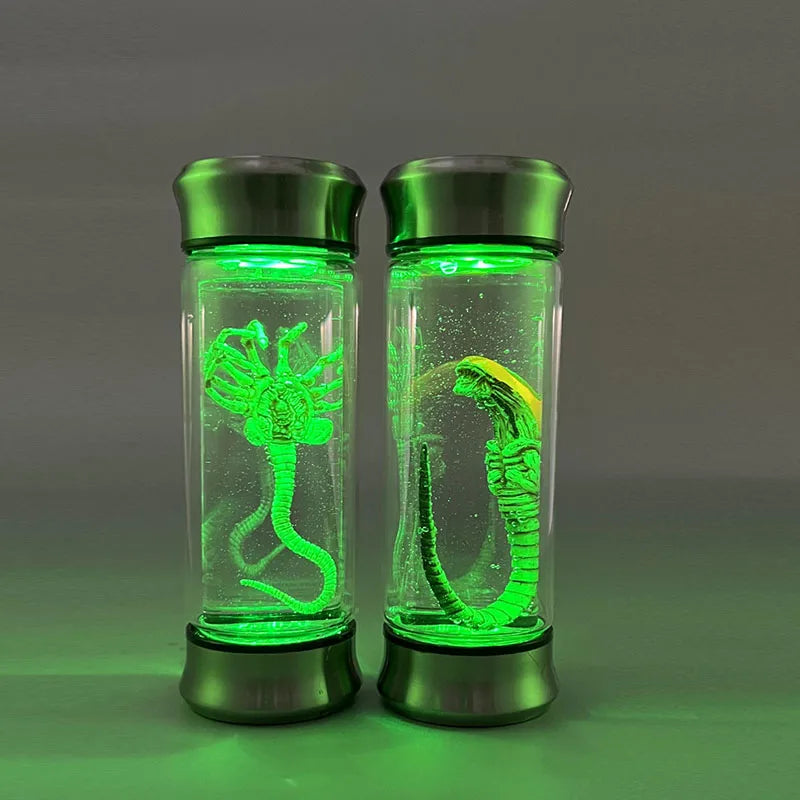 Alien Glass Jar Facehugger Chestburster