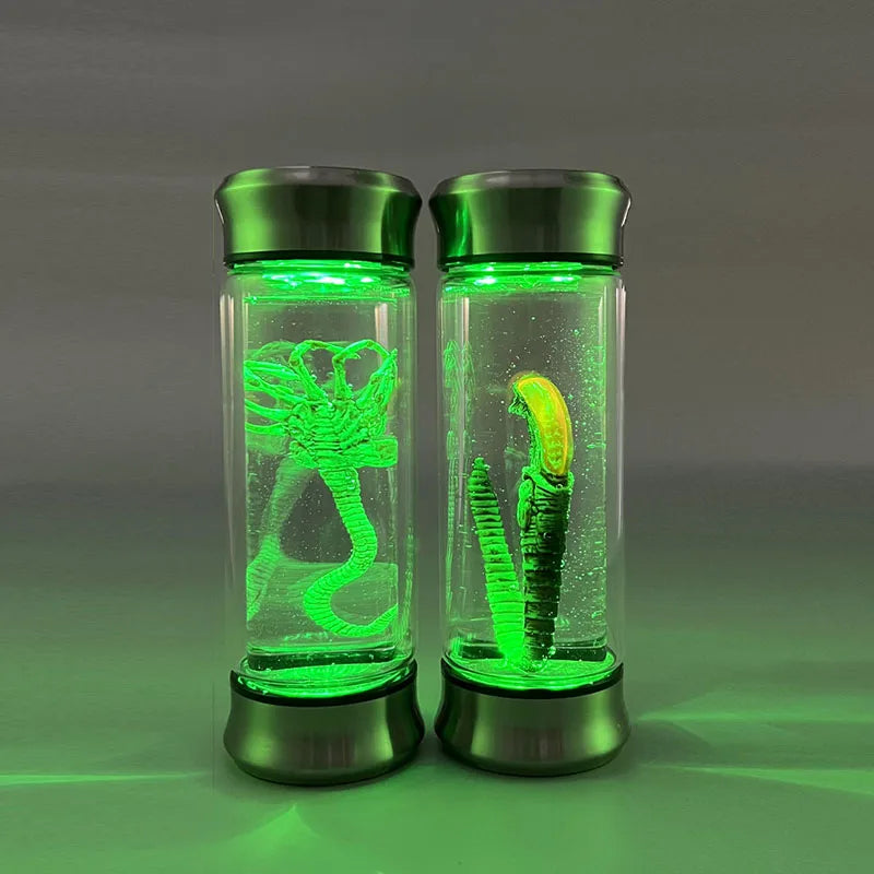 Alien Glass Jar Facehugger Chestburster