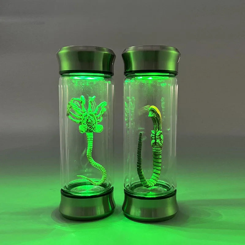 Alien Glass Jar Facehugger Chestburster
