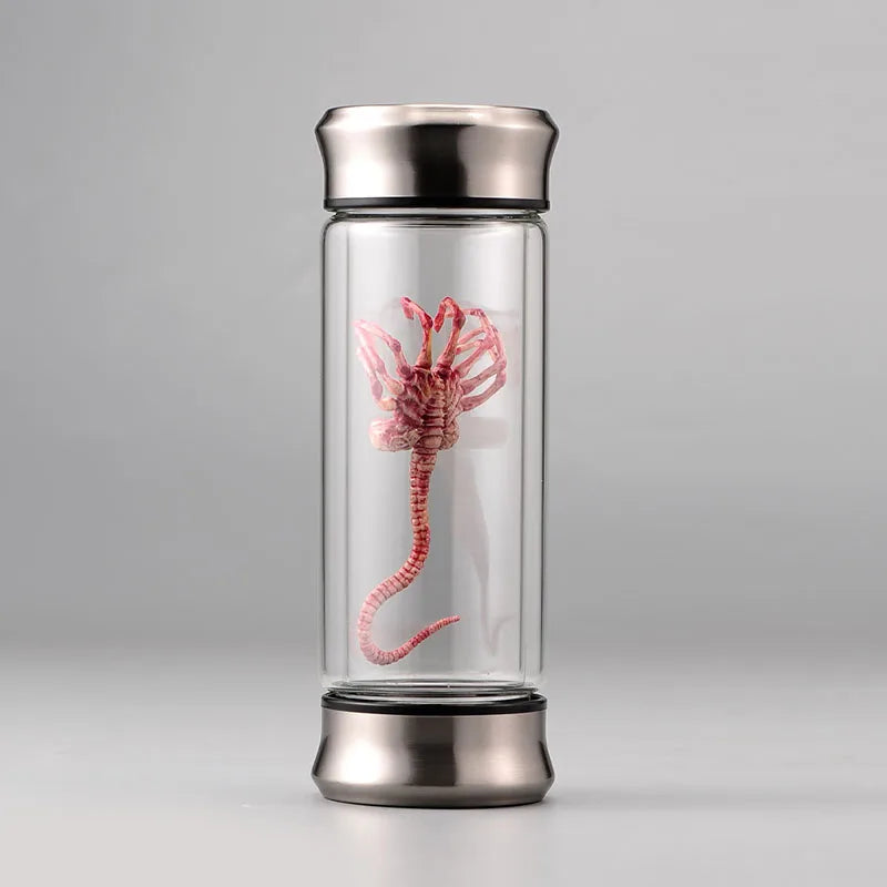 Alien Glass Jar Facehugger Chestburster