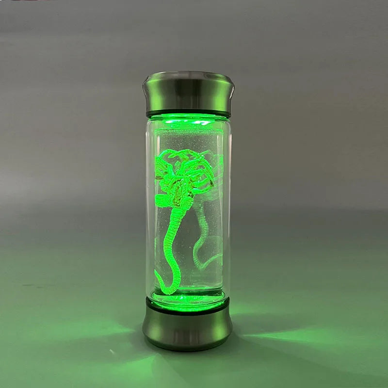 Alien Glass Jar Facehugger Chestburster